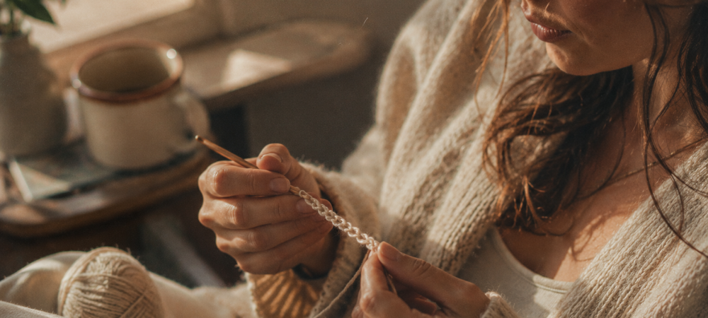 practicar crochet consciente